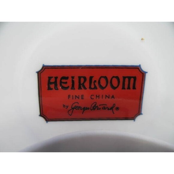 Georges Briard Heirloom Vintage Set Of 2 Tea Cups And  Saucers - Picture 6 of 10